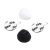 Viviana "Fur For Lav" round shape, black color